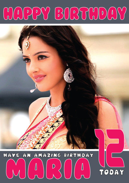 Sapna Bollywood Birthday Card