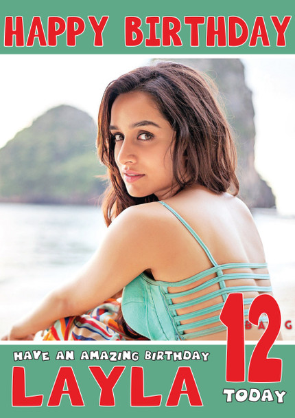 Shraddha Kapoor 1 Bollywood Birthday Card