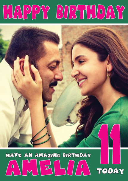 Sultan 1 Bollywood Birthday Card