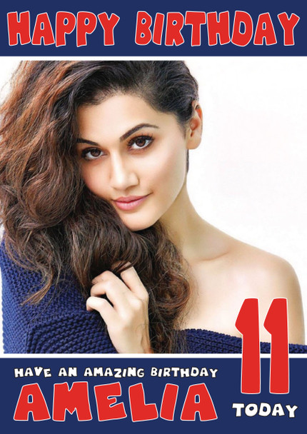 Taapsee Pannu 1 Bollywood Birthday Card