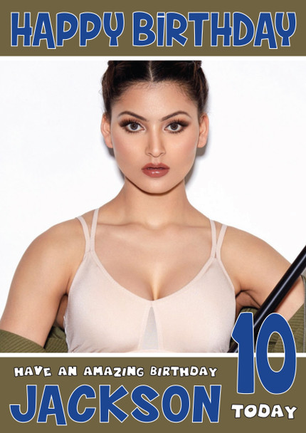 Urvashi Rautela 2 Bollywood Birthday Card