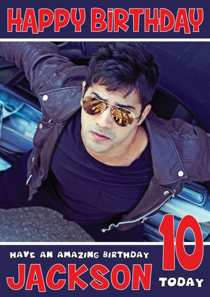 Varun Dhawan 1 Bollywood Birthday Card