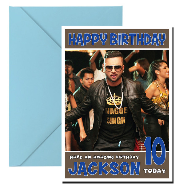 Yo Yo Honey Singh 1 Bollywood Birthday Card