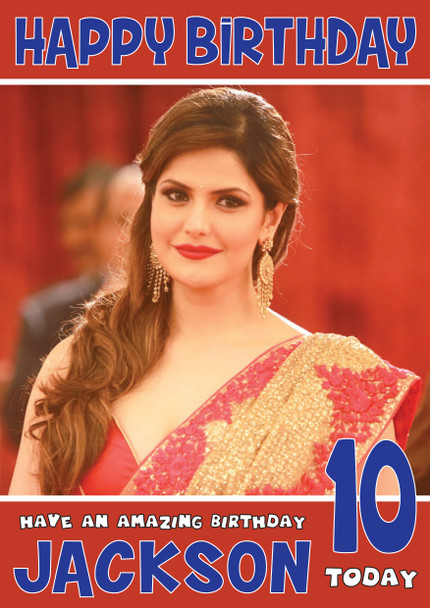 Zarine Khan 2 Bollywood Birthday Card