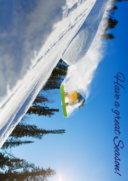 Skiing Greetings Card - Have A Great Season Birthday Card