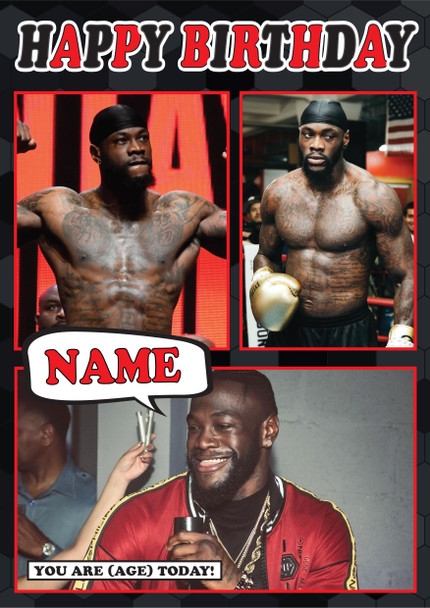 Deontay Wilder Mc1467 Birthday Card