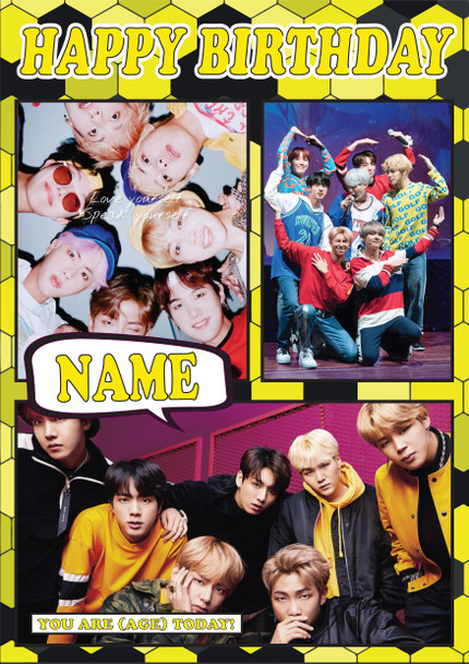 Bts 7 Birthday Card