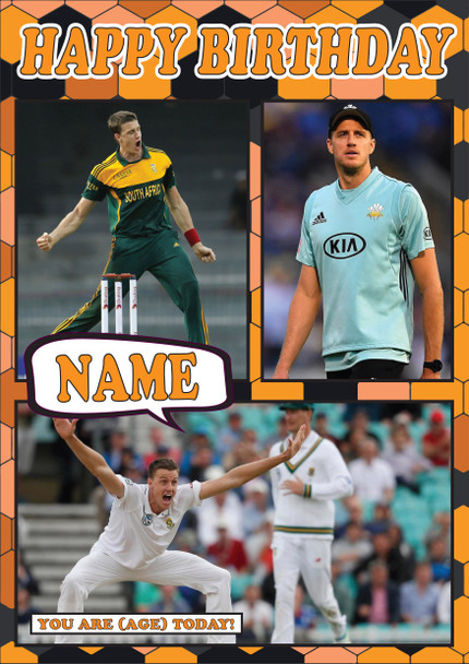 Morne Morkel Celebrity Fan Birthday Card