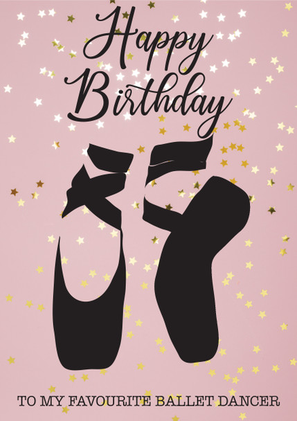 To My Favourite Ballet Dancer Birthday Card