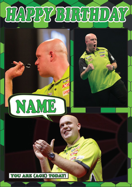 Michael Van Gerwen Mc1371 Birthday Card