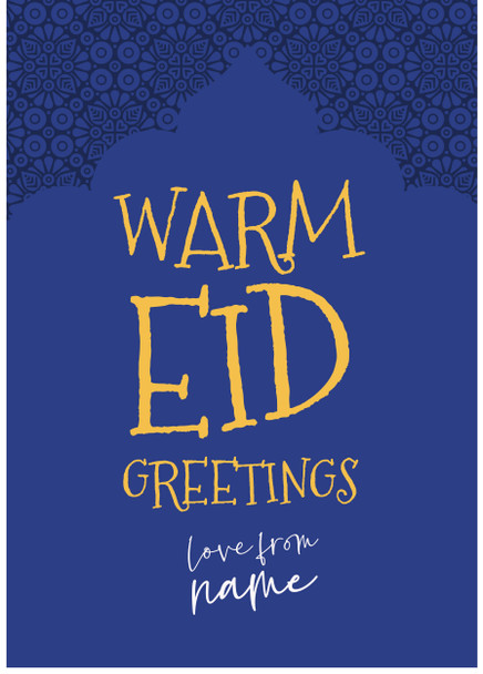 Rm30 Eid - Warm Eid Greetings Photo  Birthday Card