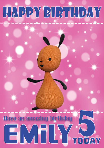 Bing 5 Kidshows Birthday Card