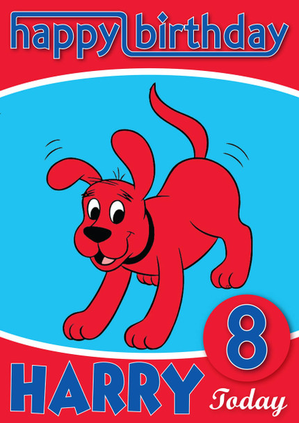 Clifford The Big Red Dog 1 Kidshows Birthday Card