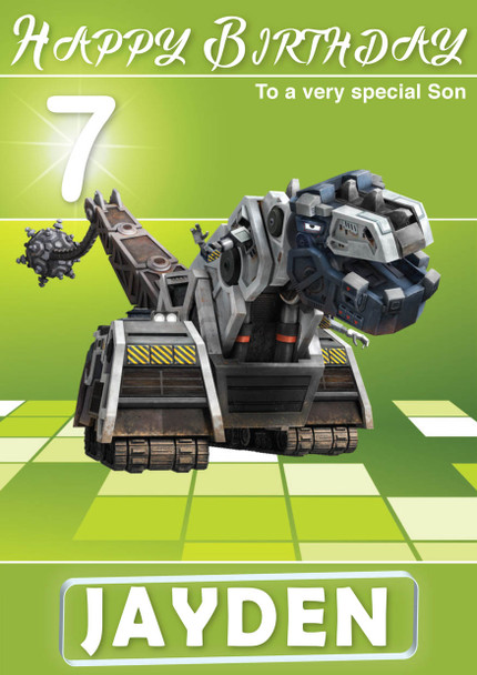 Dinotrux 2 Kidshows Birthday Card