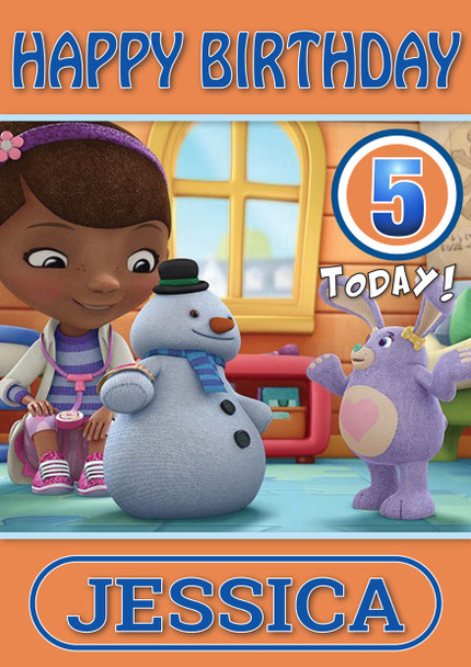 Doc Mcstuffins 10 Kidshows Birthday Card