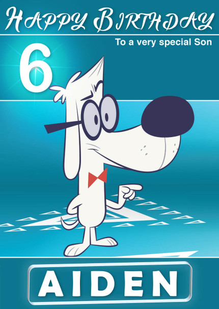 Mr Peabody Kidshows Birthday Card
