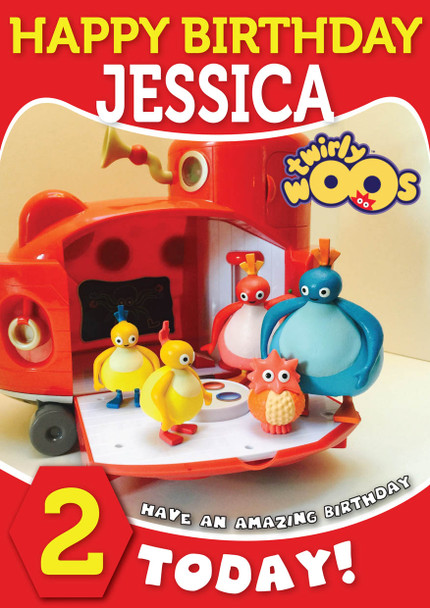 Twirlywoos 11 Kidshows Birthday Card