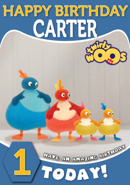 Twirlywoos 8 Kidshows Birthday Card