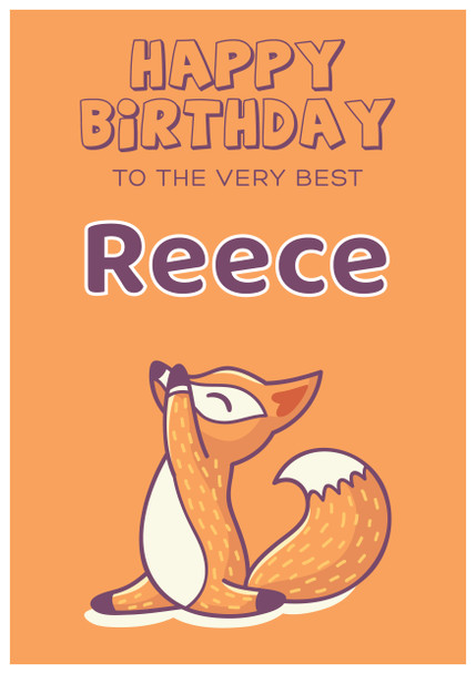 Foxy Yoga Birthday Card