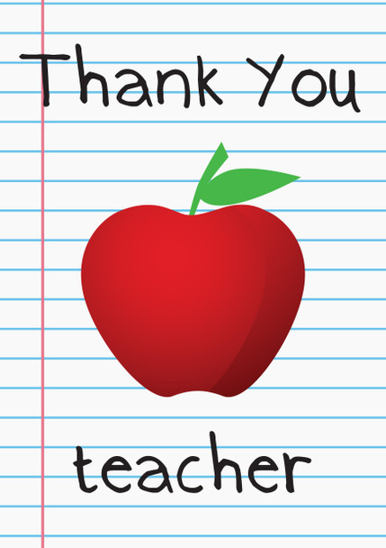 Thank You Teacher Birthday Card