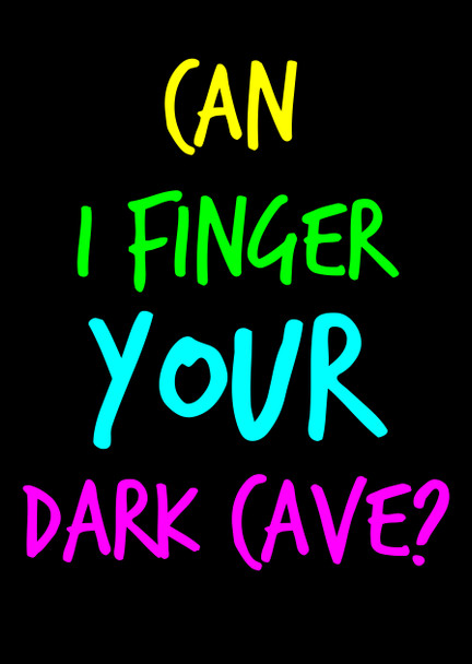 Naughty 53b Can I Finger Your Dark Cave Birthday Card