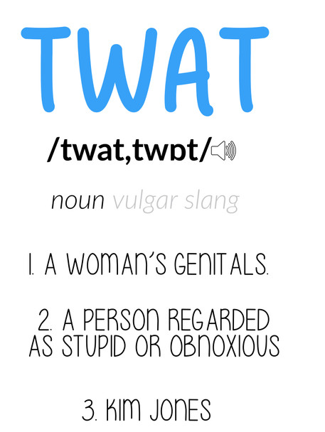 Naughty 86 Definition Of A Twat Birthday Card