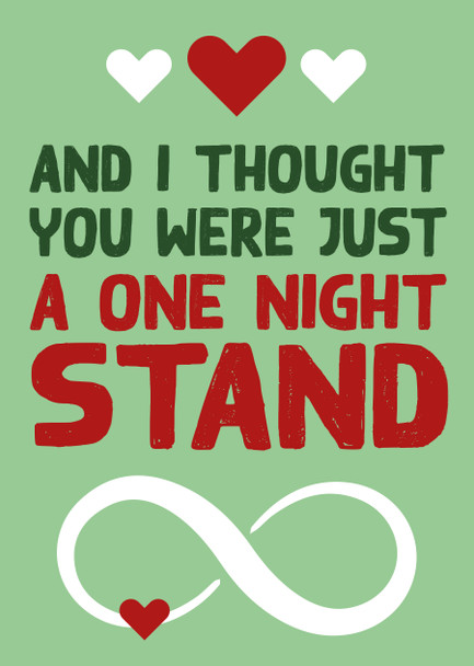 And I Thought You Were Just A One Night Stand Birthday Card