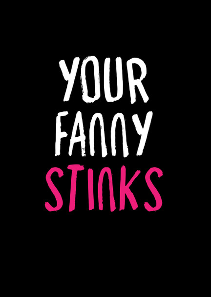 Naughty 403a Your Fanny Stinks Birthday Card
