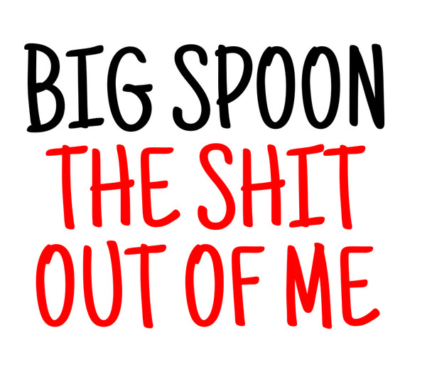 Naughty 417 Big Spoon The Shit Out Of Me Birthday Card