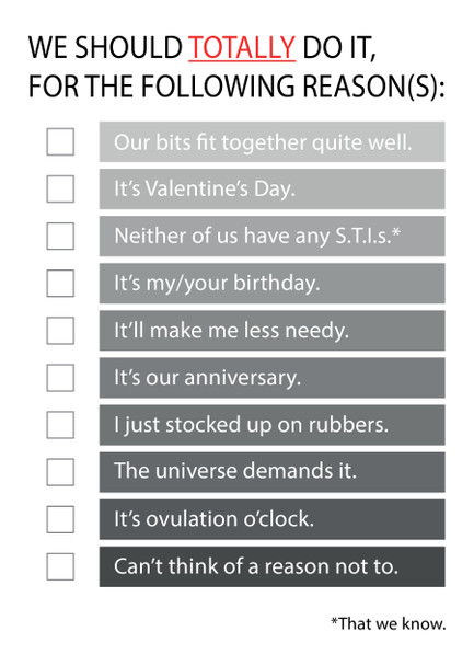 We Should Totally Do It For The Following Reasons ..... That We Know Birthday Card