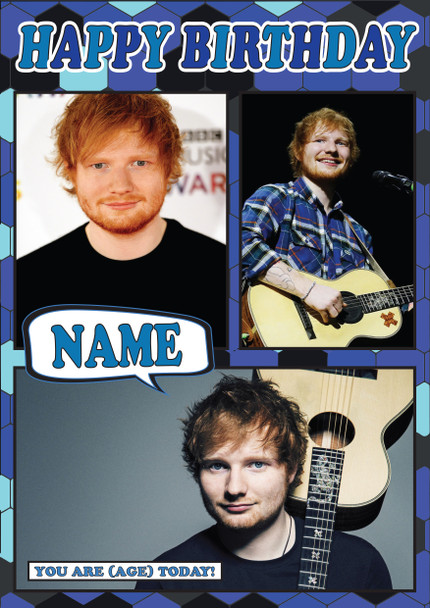 Ed Sheeran Mc1181 Birthday Card