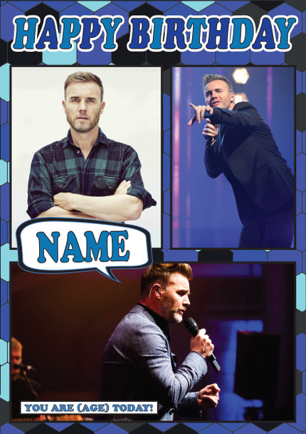 Gary Barlow Mc1337 Birthday Card