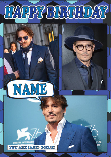 Johnny Depp Mc1245 Birthday Card