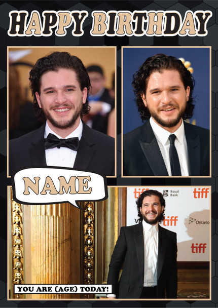 Kit Harington Mc1248 Birthday Card