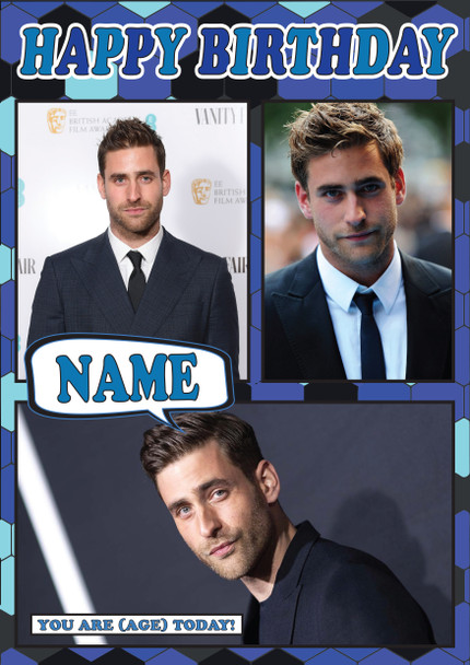 Oliver Jackson-Cohen Mc1255 Birthday Card