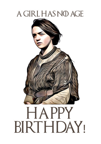 Game Of Thrones Novelty Card 35 Birthday Card