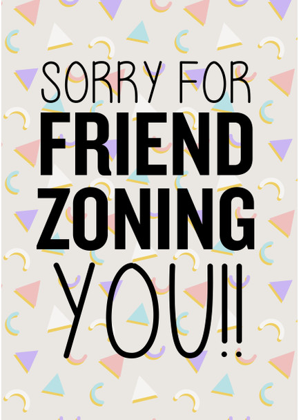 Naughty 248 Sorry For Friend Zoning You Birthday Card