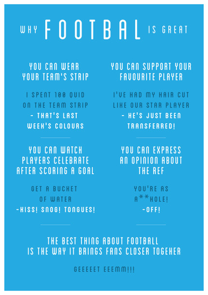 Why Football Is Great Card Birthday Card