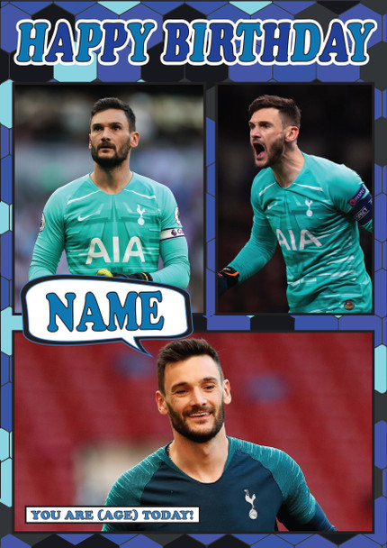 Hugo Lloris Mc1432 Football Birthday Card