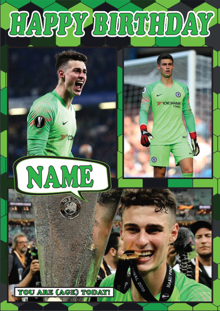 Kepa Mc1424 Football Birthday Card