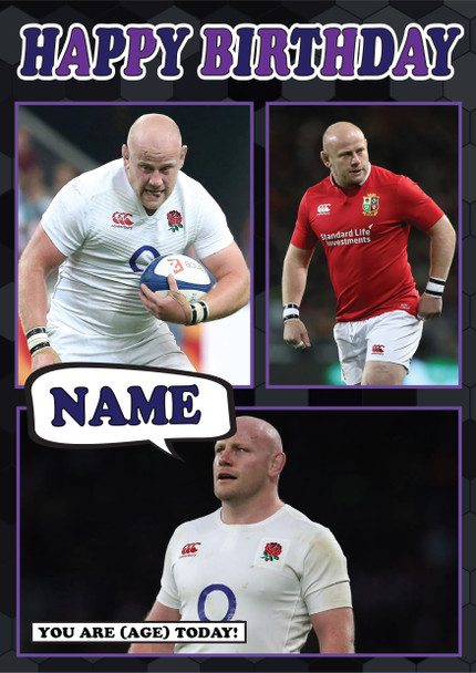 Dan Cole Celebrity Fan Football Birthday Card