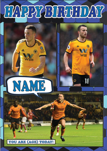 Diogo Jota  Celebrity Fan Football Birthday Card