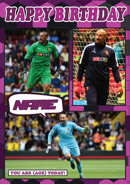 Heurelho Gomes Celebrity Fan Football Birthday Card