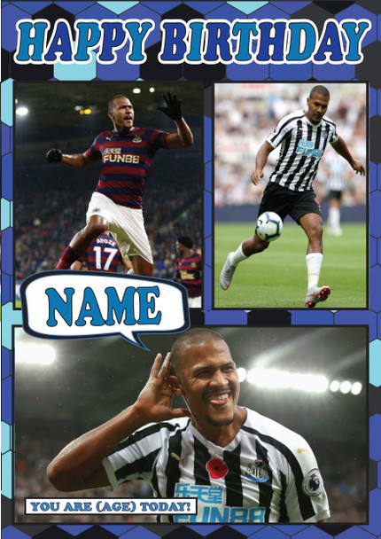 Salomon Rondon  Celebrity Fan Football Birthday Card