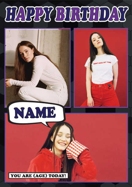 Sigrid Celebrity Fan Birthday Card