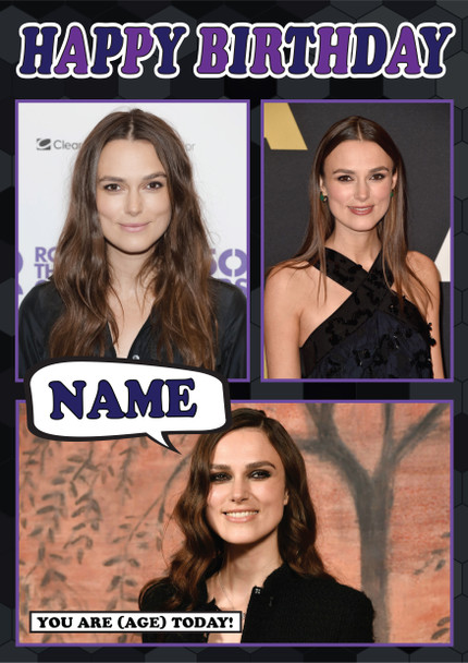 Keira Knightley Mc1136 Birthday Card