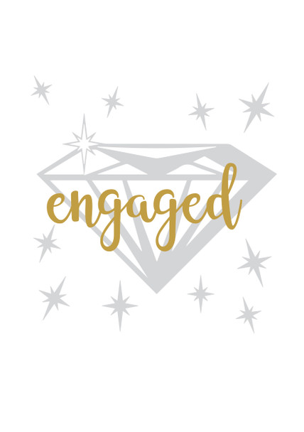 Engaged Gem  Birthday Card