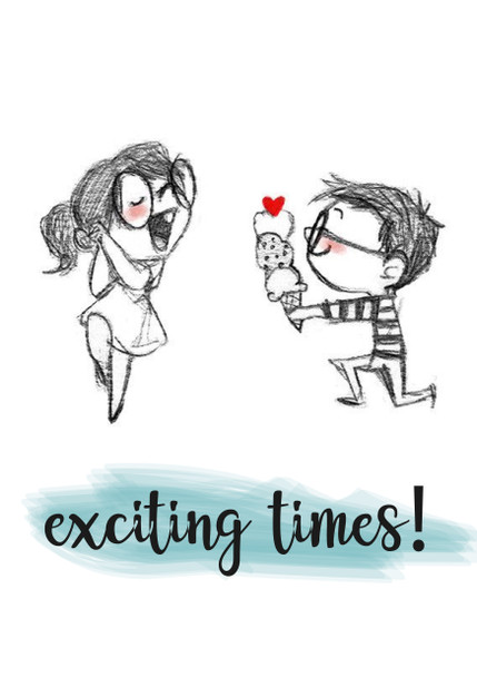 Exciting Times Sketch Birthday Card