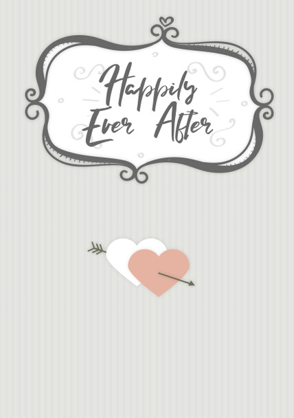 Happily Ever After Heart And Arrow Birthday Card