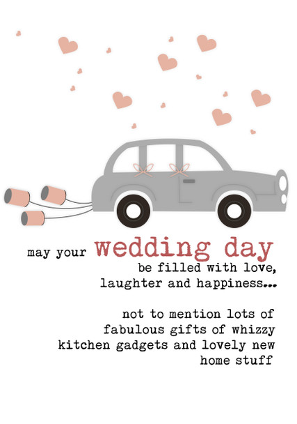 May Your Wedding Day Be Filled With Love And Gifts Birthday Card